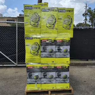Ryobi fans lot · Grade A shelf pulls & tested returns