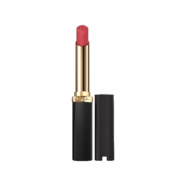 L’Oreal Paris Colour Riche Intense Volume Matte Lipstick, Lip Makeup Infused with Hyaluronic Acid for up to 16HR Wear, Le Coral Gracious, 0.06 Oz