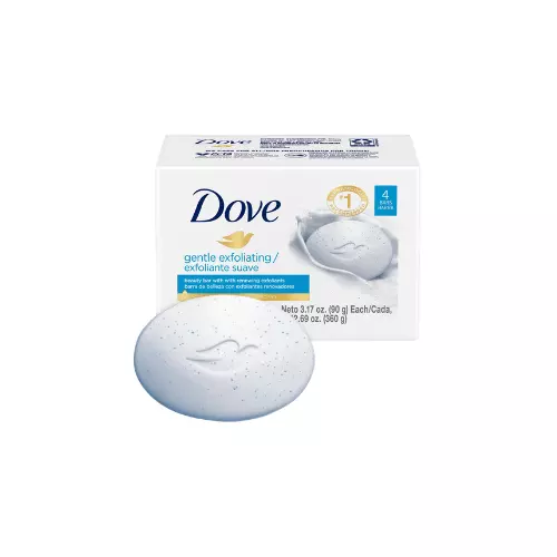 Dove Bar Soap Exfoliating 90g 4 Pack Case of 12