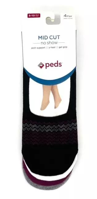 #6-PD-8693 Women’s Peds Mid Cut No Show – $.15 per pack (18 Packs)