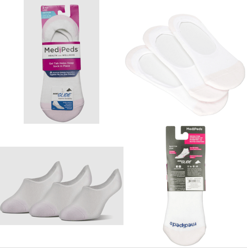 #6-MP-8354 Women’s MediPeds Liner Socks (6-10) – $1.00 per pack (36 Packs)