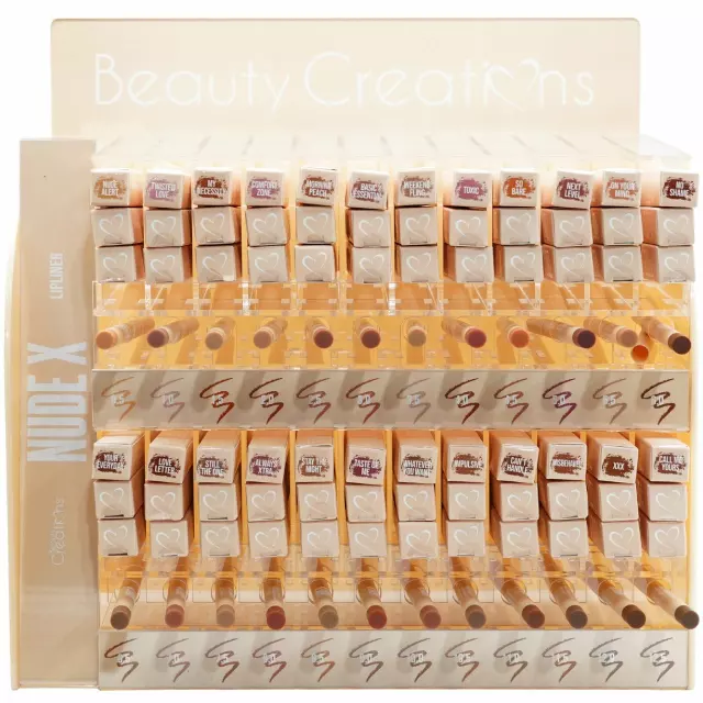 Beauty Creations Nude X Lipliner - Wholesale Display 144 Units + 24 Tester (NXLPD)