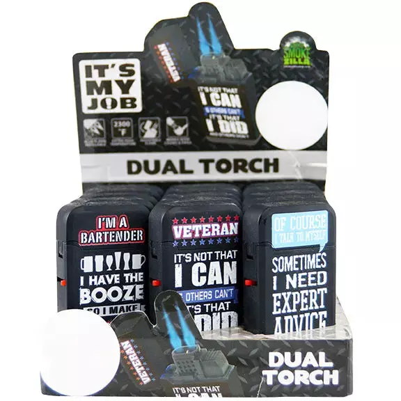 Its My Job Dual Torch Lighter - 15 Pieces Per Retail Ready Display 26151