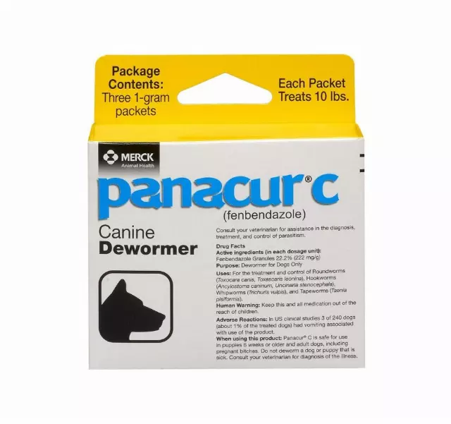 Panacur C Canine Dewormer (Fenbendazole) - pack of 1