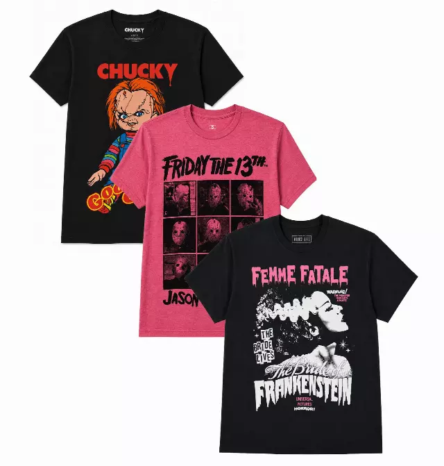 ASSORTED HORROR MOVIES T-SHIRTS MULTI