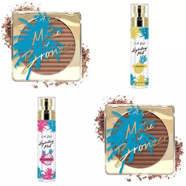 L.A. Girl Matte Bronzer And Hydrating Mist Assorted - Wholesale 4 Units (GPD434ASS4)