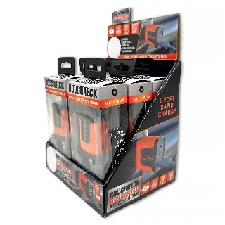 AC Wall Charger Dual Port USB / USB-C 20 Watts - 6 Pieces Per Retail Ready Display 23689