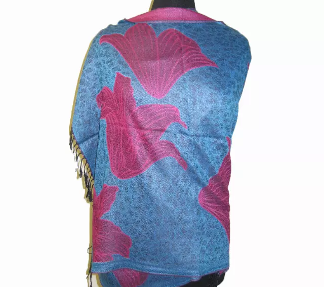 1909 Floral Pattern Pashmina — Tq