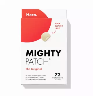 Mighty Patch Hero Cosmetics Original Nighttime Acne Pimple Patches, 72 Ct