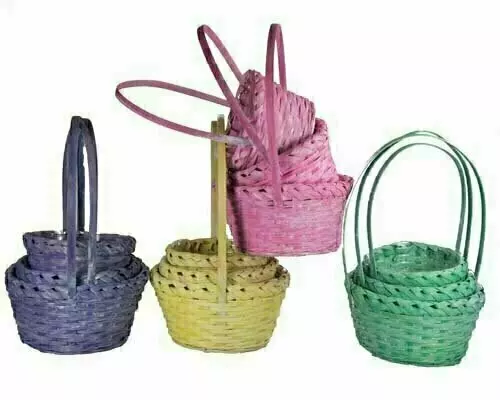 MS1750-3CW – S/3 6″7″-8″ Color Wash With Fancy Rim w/liners-“sets”-Min 4 Asst. sets-Case pk. 12 sets
