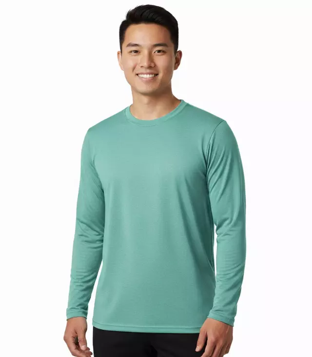 Adult Performance L/S Top Crew Neck Cool Mint - 7651109