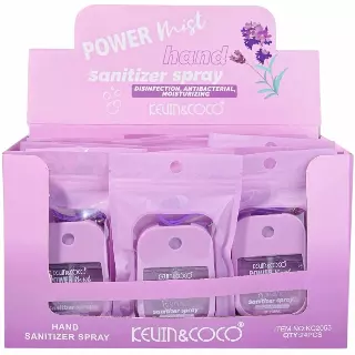 Kevin & Coco Hand Sanitizer Spray Lavender - Wholesale Display 24 Units (KC2053)