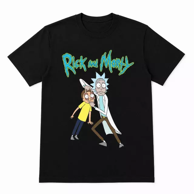RICK AND MORTY CLASSIC RICK EYEBALLS T-SHIRT BLACK