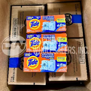 Tide Washing Machine Cleaner Tablets lot · 90 pcs · 6 single packs