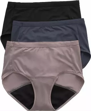 #0W-H-FDL-AGHK Hanes Comfort Period Light Brief Panty – $3.75 per pack of 3 (18 Packs)