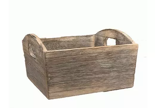 WB0407DK – 7” square stain decor box W/L-“each” Min 12 -case pk 48 pcs