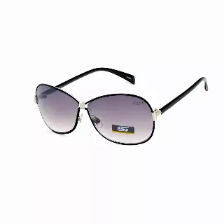 Women's Sports Butterfly Sunglasses with Metal Frame and Gradient Lens SS8065