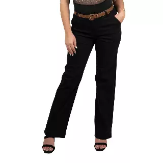 ChicaLuv - High-Rise Hyper-Stretch Wide-Leg Trousers with Belt – Women's Comfort Fit Statement Pants XV2041