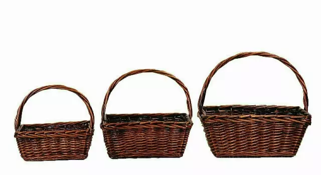 MS1757 – S/3 10”-12”-14” Rectangular honey basket w/Liner-“sets” – min 2 set -Case pk – 8 sets