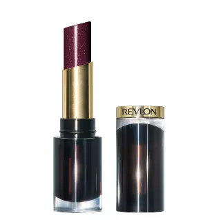 Revlon Super Lustrous Glass Shine Lipstick, Moisturizing Lipstick with Aloe, 012 Black Cherry, 0.15 oz