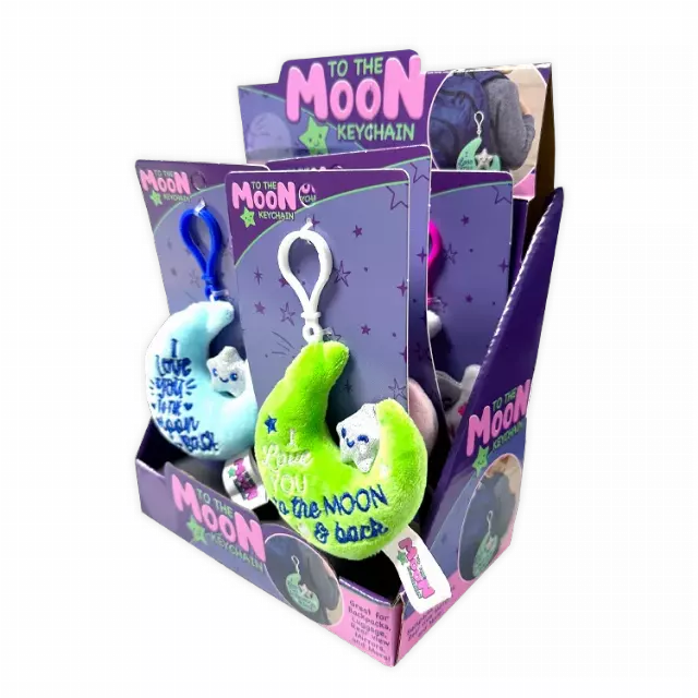 Moon Plush Keychain - 6 Pieces Per Retail Ready Display 26147