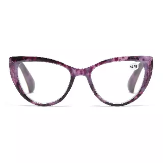 Cat Eye Reading Glasses Retro Fashion Clear Lens Eyeglasses for Women RJ11096 — +3.50
