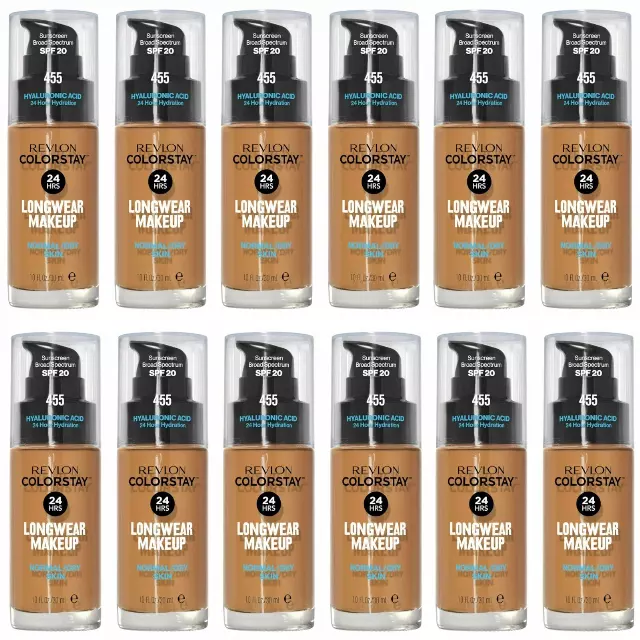 Revlon Colorstay 24 Hrs Makeup Normal/Dry SPF 20 #455 Honey Beige - Wholesale 12 Units (REV455)