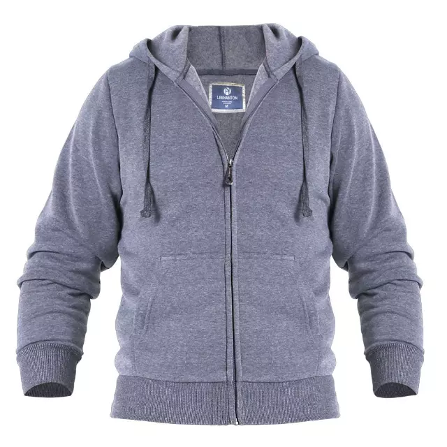 Men's Hoodie Sweatshirt-Plus Size- Style #MFJ101X-$8.50/Pc 24PCS/CASE - PLEASE SEE DESCRIPTION — Light Grey
