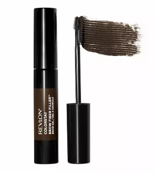 Revlon ColorStay Brow Fiber Filler Brow Gel, 305 305 Dark Brown, 0.23 fl oz