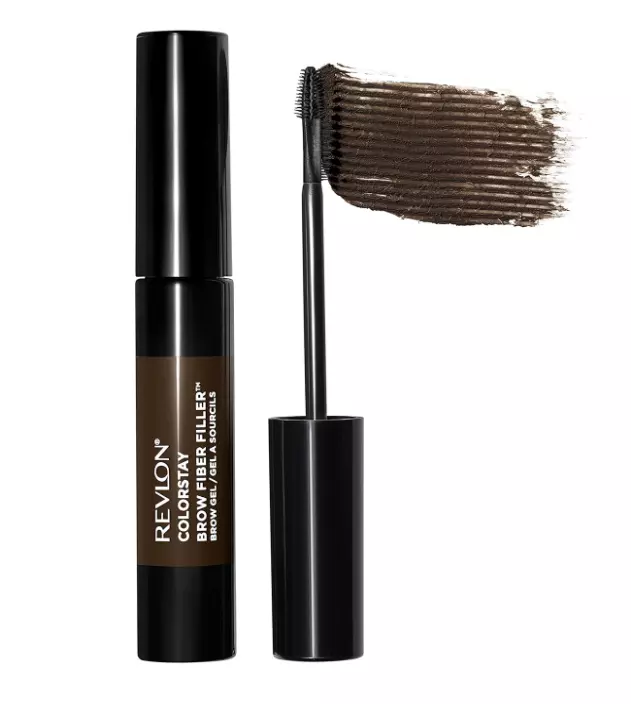 Revlon ColorStay Brow Fiber Filler Brow Gel, 305 305 Dark Brown, 0.23 fl oz