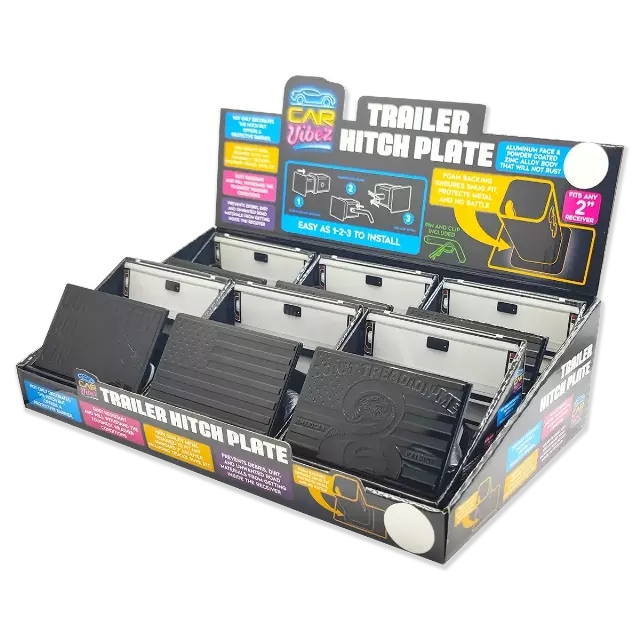 Trailer Hitch Plate Insert - 6 Pieces Per Retail Ready Display 24069