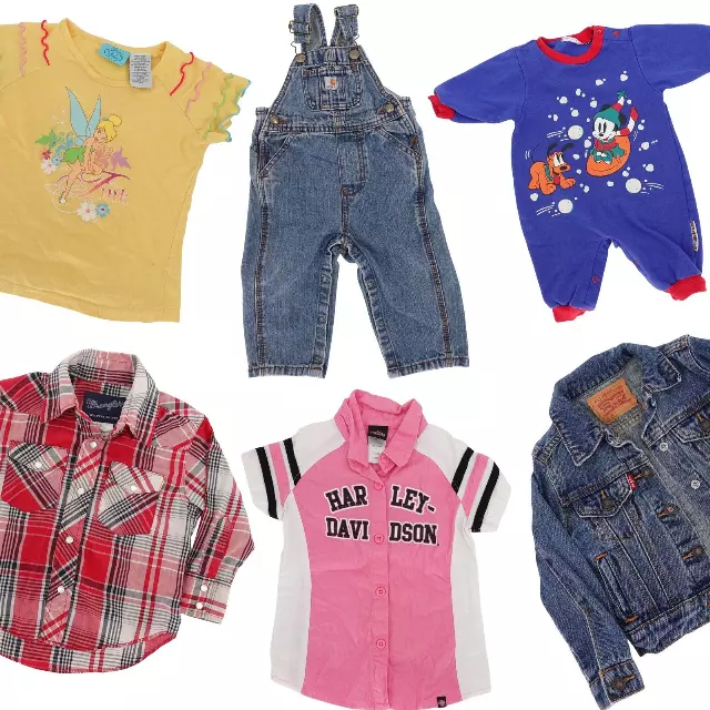 Kid's Vintage, Y2K, Modern & Branded Mixed Clothes Bale of 100 lbs - Ready to Ship