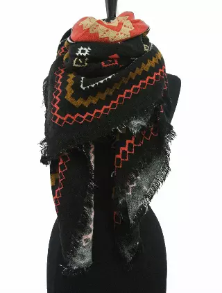 ZR113 Southwestern Pattern Large Shawl Scarf