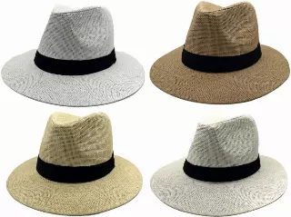 #9H-89485 Panama Hat – $3.90 each (12 Pieces)
