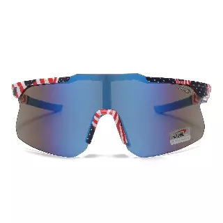 Coolook Men's USA Flag Shield Sunglasses CL11084