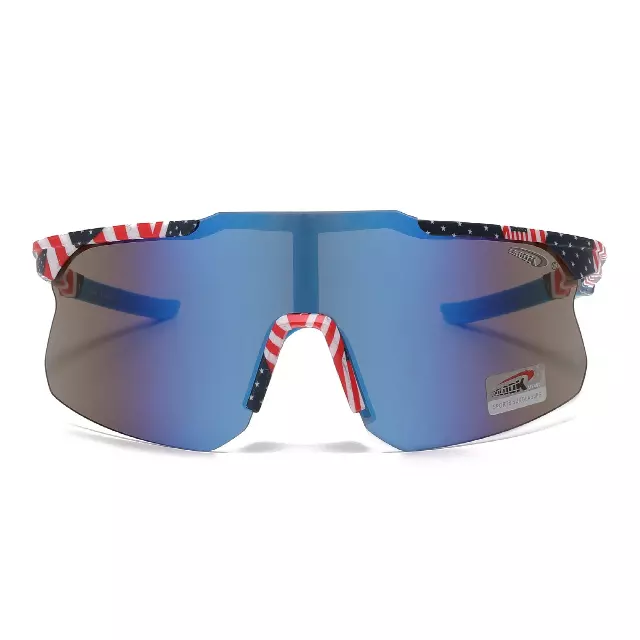 Coolook Men's USA Flag Shield Sunglasses CL11084