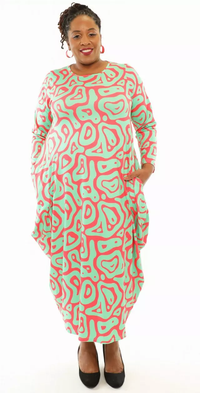 22152 - ON SALE!!! Women's Maxi Balloon Dress Long Sleeves - One Size ($10 Each)