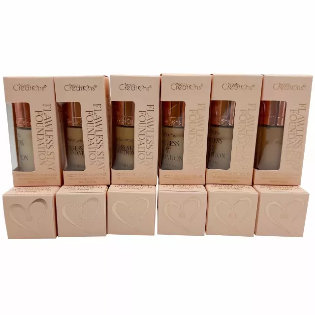 Beauty Creations Flawless Foundations Assorted - Wholesale 12 Units (FS18-BASS)