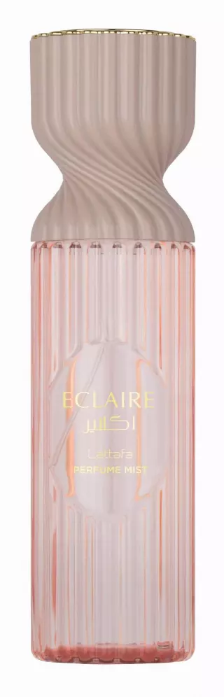 Lattafa Eclaire Perfume Mist 250ml  Body Spray with Caramel, Milk, Sugar, White Flowers, Honey, Vanilla, Praline & Musk for a Cozy, Gourmand Scent