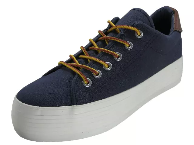 U999L - Women's Lace Up Platform Canvas Shoes — Navy (U999L-N) / 6-10 Assorted