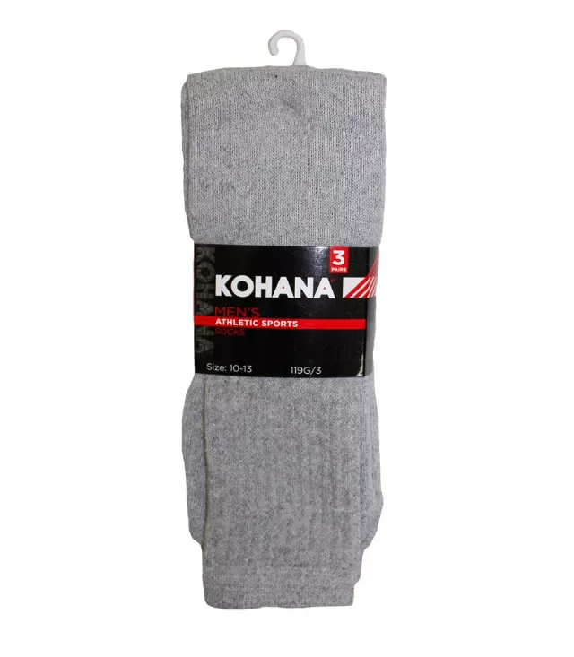 Socks - 10-13 Grey Tube Socks - 119G-3