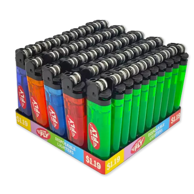 Giant Logo Disposable Lighter - 50 Pieces Per Retail Ready Display 41563