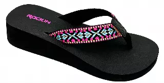 ROCKIN "AZTEC" LADIES WEDGE SANDAL