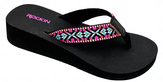 ROCKIN "AZTEC" LADIES WEDGE SANDAL