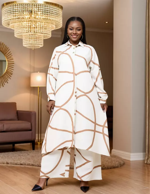 26026 - Women's Long Sleeves Shirt & Pant 2-Pcs Set - $30 Each (2-Pcs Pre Pack)