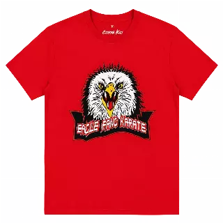 COBRA KAI EAGLE FANG KARATE T-SHIRT RED
