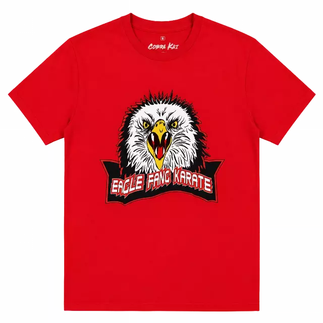 COBRA KAI EAGLE FANG KARATE T-SHIRT RED