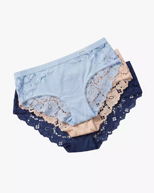 Nori Hipster 3-Pack Panties — Baby Blue / S