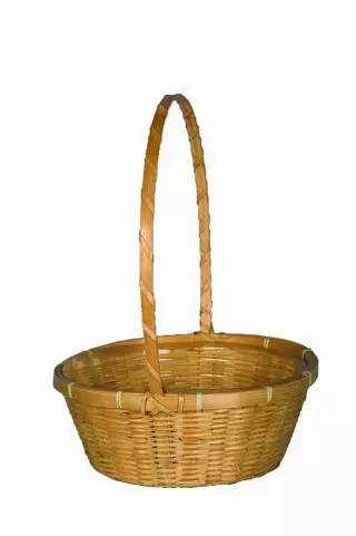 MS1504-10HDL – 10” Bamboo w/handle w/Liner-“each” Min 12 pcs – Case 60 pcs