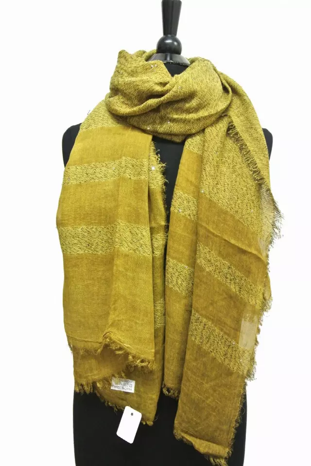 IN303B Stripes Scarf — Yellow